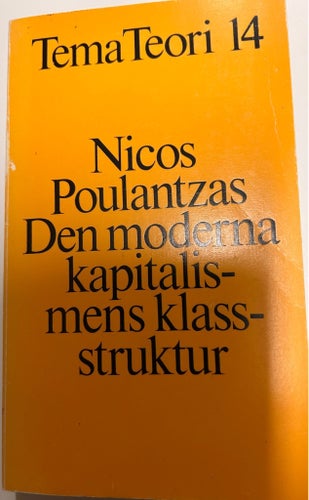 Den moderna kapitalismens klass-struktur av Nicos Poulantzas, 1975