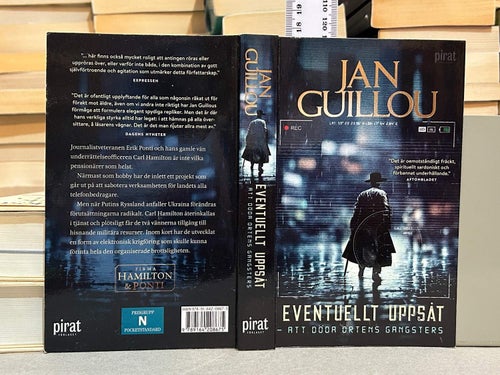 Eventuellt uppsåt att döda ortens gangsters av Jan Guillou. Very good+