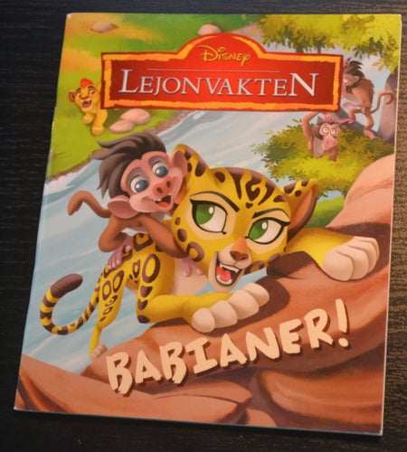 Liten bok Disney Karrusell förlag Lejonvakten Babianer!