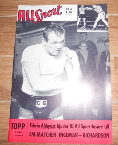 All Sport nr4 1962 Ingemar Johansson, Gif Sundsvall,Malmö Flickorna,Stavhopp