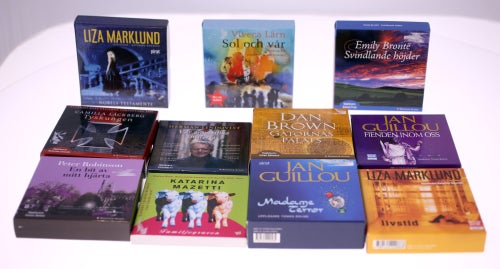 Audiobook Bundle: Marklund, Läckberg, Brown, Guillou, Brontë, Lindqvist, Lärn...