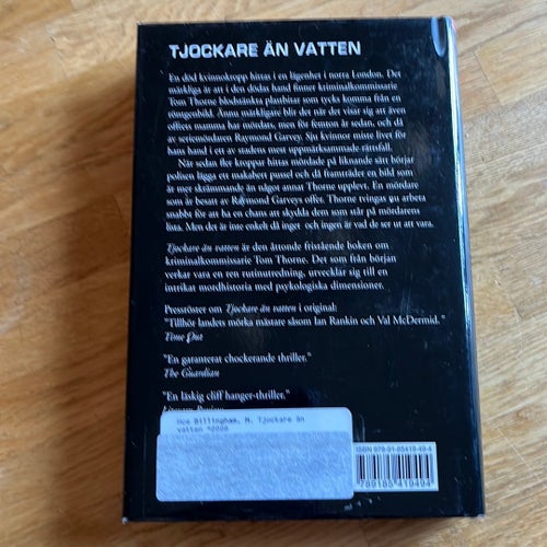 TJOCKARE ÄN VATTEN av Mark Billingham