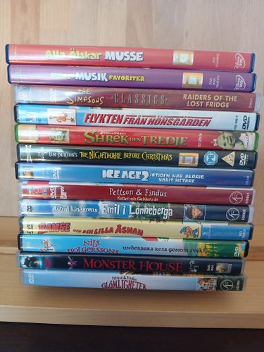 DVD-filmer: Alla Älskar Musse, Disney Musik Favoriter, The Simpsons Classics,