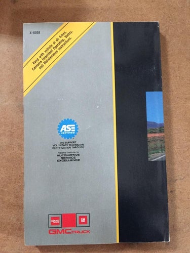 1993 GMC Sonoma Owner's Manual