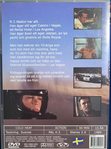 COLD HEAT. DVD THRILLER 1989. JOHN PHILLIP LAW, BRITT EKLAND