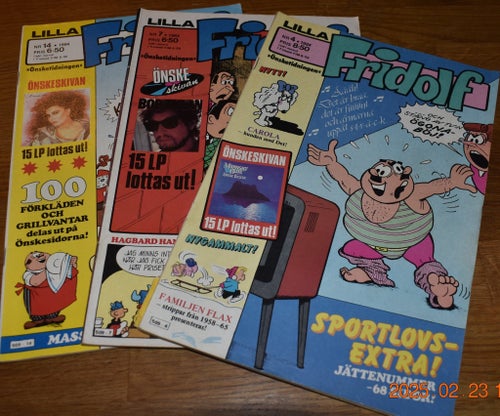 7 Lilla Fridolf 1984, 1987, 1988, 1990