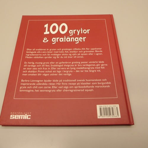 100 grytor & gratänger av Barbro Lönnegren