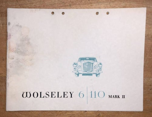 Försäljningsbroschyr Wolseley 6/110 Mark II