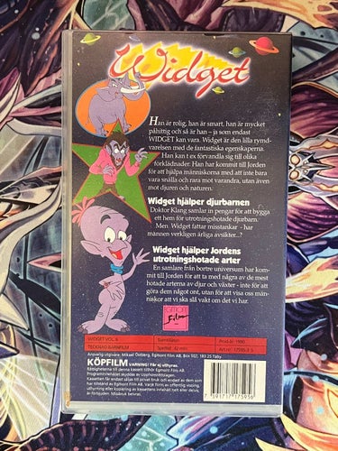 Widget - Hjälper djuren - svenskt tal / Vhs