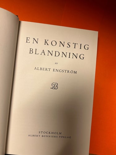 En konstig blandning av Albert Engström, Very Fine plus