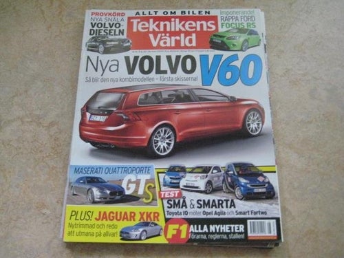 TEKNIKENS VÄRLD NR 8 2009 FORD FOCUS RS,JAGUAR XKR, M.M