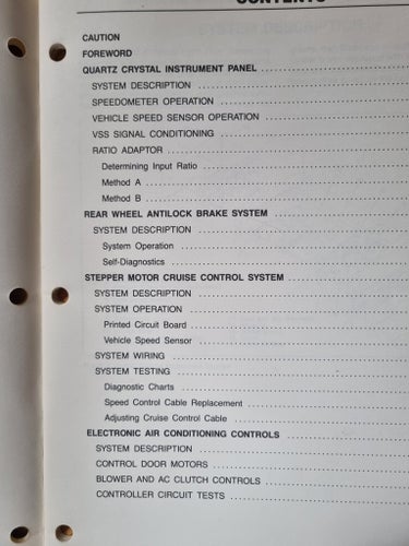 1988 C/K TRUCK Electrical-Electronics, GM, 1988