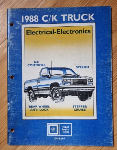 1988 C/K TRUCK Electrical-Electronics, GM, 1988
