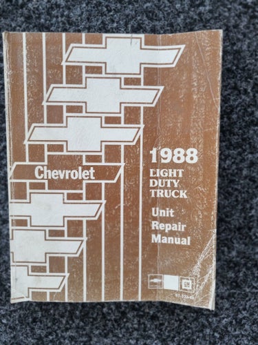 1988 Chevrolet Light Duty Truck Unit Repair Manual