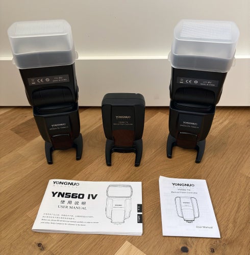 Yongnuo Speedlite YN560 IV-blixtar och YN560-TX-blixtkontroll