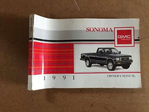 1991 GMC Sonoma Owner's Manual