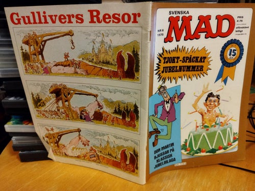 Svenska MAD 1975 nr 6. Very Good plus