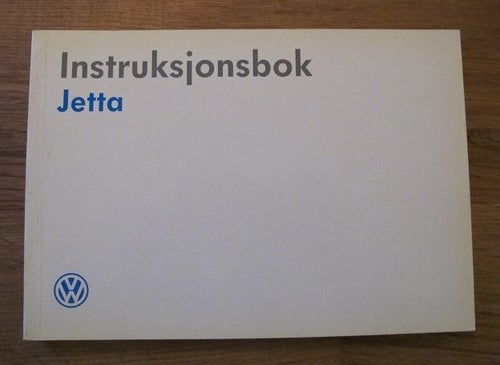Instruktionsbok - Volkswagen Jetta (1989)