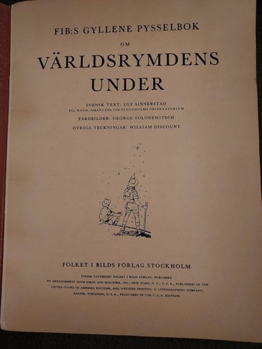 Fib:s Gyllene Pysselbok Världsrymden 21x28 cm !