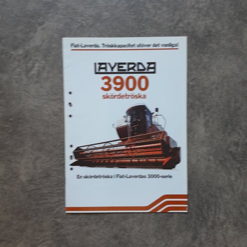 Broschyr Laverda 3900 skördetröskatalog