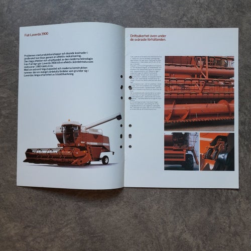 Broschyr Laverda 3900 skördetröskatalog
