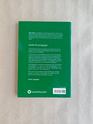 Juridik för pedagoger av Mare Erdis
