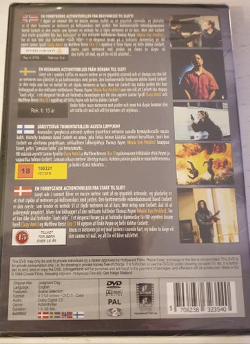 Judgment Day (1999) - Ice T/Mario Van Peebles - Inplastad DVD