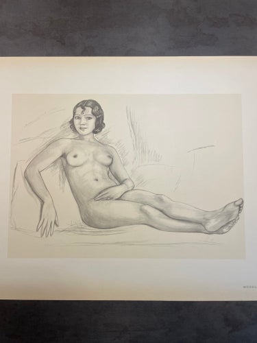 Nils von Dardel, blyertsskiss från ”Unga modeller i blyerts” som utkom 1944!