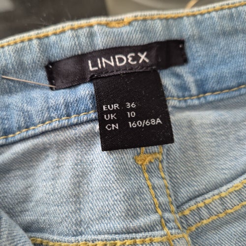 Lindex Jeanskjol strl 36 , tvättad look