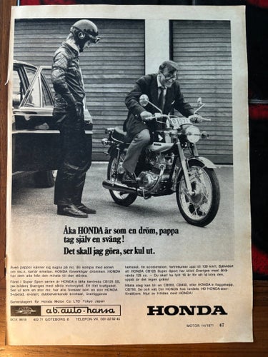 Honda CB125 1971 CB 125 annons