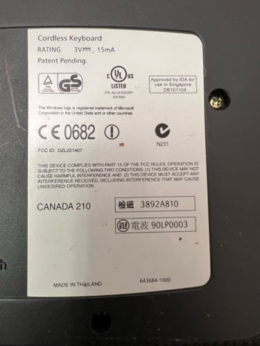 Äldre tangentbord från Logitech