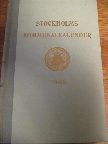 Stockholm, Stockholms kommunkalender 1948