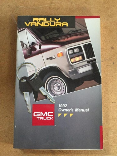1992 GMC Rally/Vandura Owner's Manual