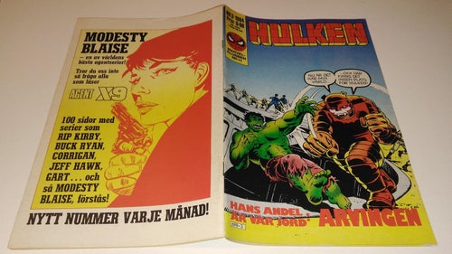 Hulk 1984 nr 3. Marvelklubben nr 11. Very Good plus