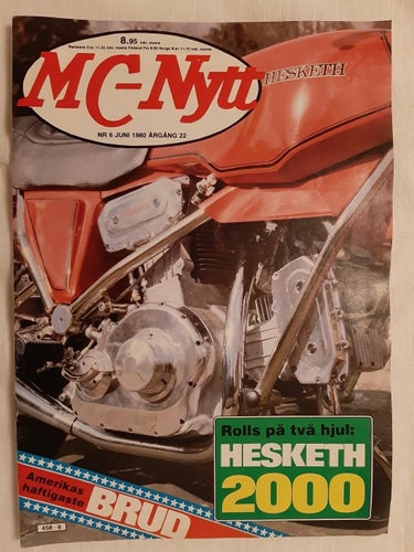 MC-Nytt nr 6 1980: Zündapp KS 125 vs Yamaha RS 125, Hesketh 1000