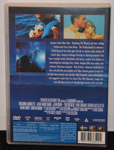 Det Stora Blå - DVD Rosanna Arquette Jean Reno Luc Besson Svensk text