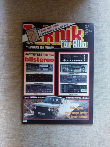 Teknik för Alla, Nr 4, 1984