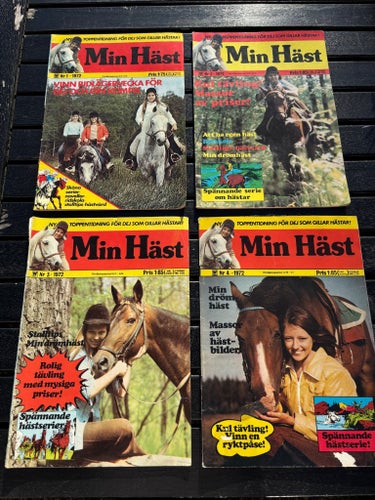Min Häst - nummer 1-4 1972 - komplett första årgång