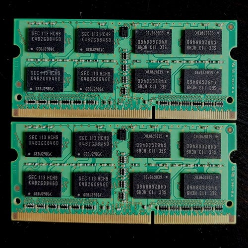 RAM-minne 2x4GB (8GB) PC3 SODIMM SAMSUNG