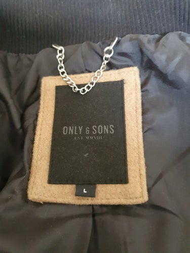 Only & SONS brun kappa, storlek L