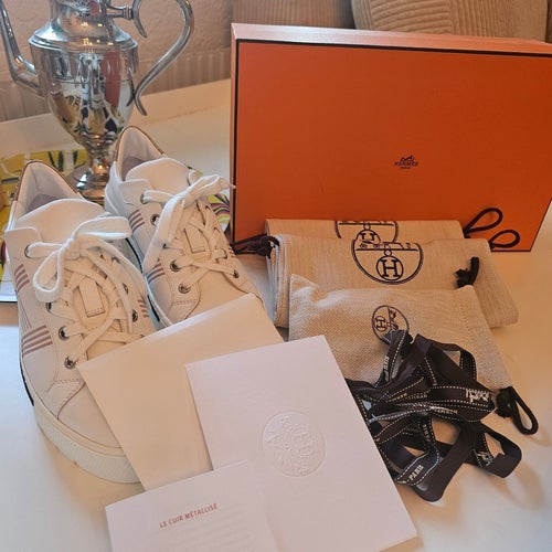 Hermès Day Sneakers – Använda 1 gång | Stl 37/38 | Komplett förpackning