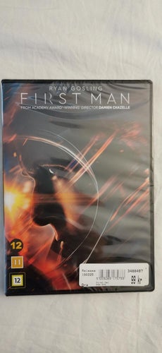 DVD-film: First Man (Ryan Gosling) (NY, INPLASTAD!)