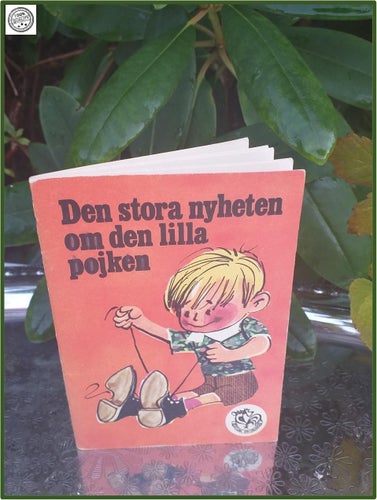 Den stora nyheten om den lilla pojken barnbok sällsynt vintage 1974