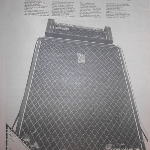VOX AMPS - THE GUVÂ´NOR, STOR TIDNINGSANNONS 1968