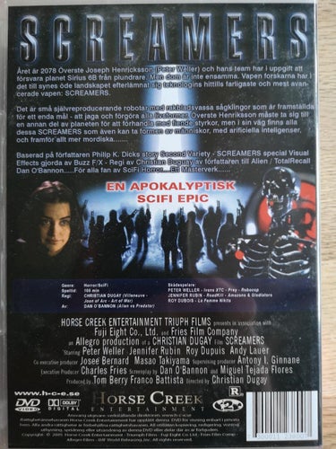 Screamers (1995) Christian Duguay med Peter Weller och Roy Dupuis.