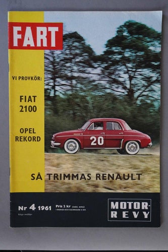 FART 1961/4 så trimmas Renault Gordini, Fiat 2100, Austin Sprite, Opel Rekord