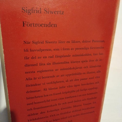 Förtroenden - Sigfrid Siwertz, bok pocket Good plus