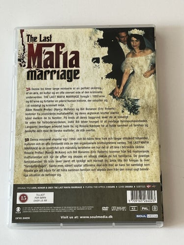 The last maffia marriage (Eric Roberts & Nancy McKeon, 1993). Beg. DVD