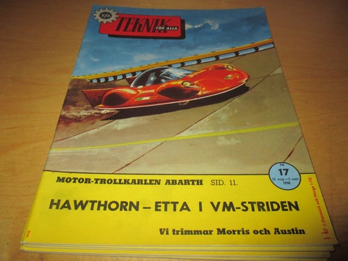 TEKNIK FÖR ALLA NR 17 1958. WOLSELEY, , M.M