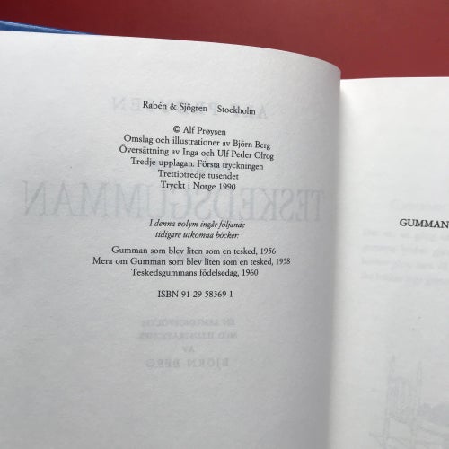 BOKEN OM TESKEDSGUMMAN Alf Prøysen Björn Berg 1990